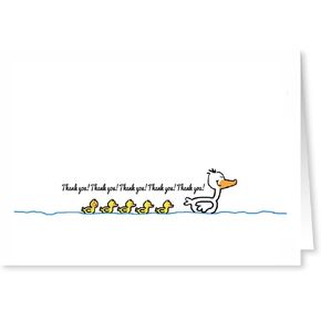 مجموعة Stonehouse Penguin Thanks Note Cards - ملاحظات شكر فارغة - صنع في الولايات المتحدة الأمريكية - مجموعة محاصر بطاقات ملاحظات الحيوانات اللطيفة (البطريق) in Kuwait
