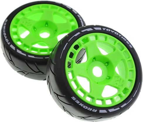 اطارات سيارة تعمل بجهاز تحكم عن بعد 105 ملم من سبونكسوند اطارات امامية وخلفية مع سداسي 17 ملم لسيارات التحكم عن بعد بمقياس 1/8 1/7، 4 قطع (اسود) in Kuwait