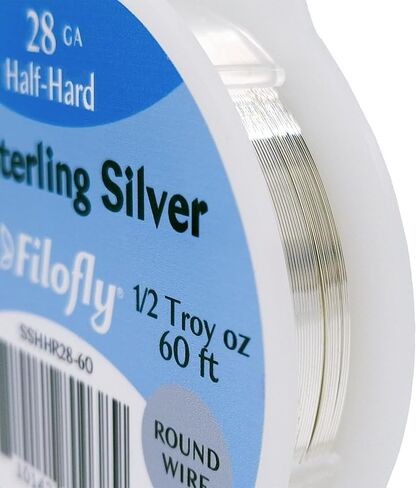 Filofly, 20 Gauge, 925 Sterling Silver Wire, Half Hard, Round, (5 FT) in Kuwait