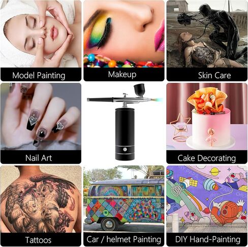 مجموعة البخاخة، آلة مكياج البخاخة، آلة بخاخة الأظافر، مجموعة بخاخة لاسلكية، بخاخة مكياج لصبغ الشعر، وفن الأظافر، وتزيين الطعام، والمكياج، والرسم in Kuwait