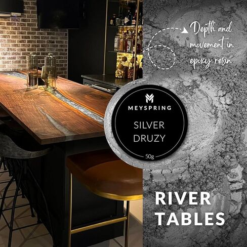 مجموعة MEYSPRING Gemstones Collection مسحوق ميكا لراتنجات الإيبوكسي - 100 جرام - ألوان صبغات إيبوكسي لفن الراتنج، فن الجيود - مسحوق صبغات الراتنج ومسحوق ميكا من درجة مستحضرات التجميل - مجموعة صبغات راتنجات الإيبوكسي in Kuwait