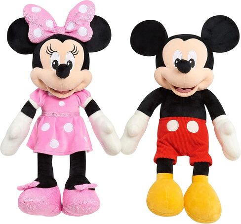ديزني جونيور ميكي ماوس كبير 19 بوصة من القطيفة ميكي ماوس، ألعاب أطفال مرخصة رسميًا للأعمار من عامين فما فوق من جست بلاي in Kuwait