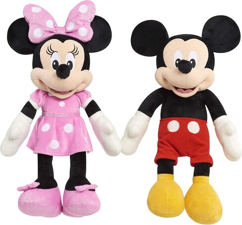 ديزني جونيور ميكي ماوس كبير 19 بوصة من القطيفة ميكي ماوس، ألعاب أطفال مرخصة رسميًا للأعمار من عامين فما فوق من جست بلاي in Kuwait