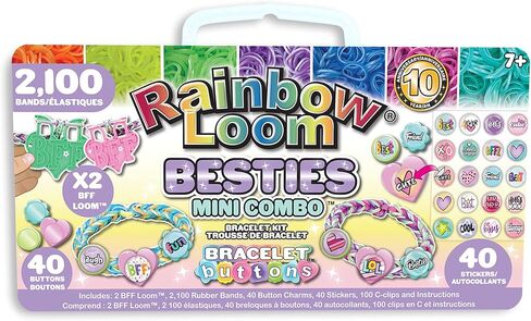 Rainbow Loom BFF Mega Button Set Featuring New BFF Loom in Kuwait