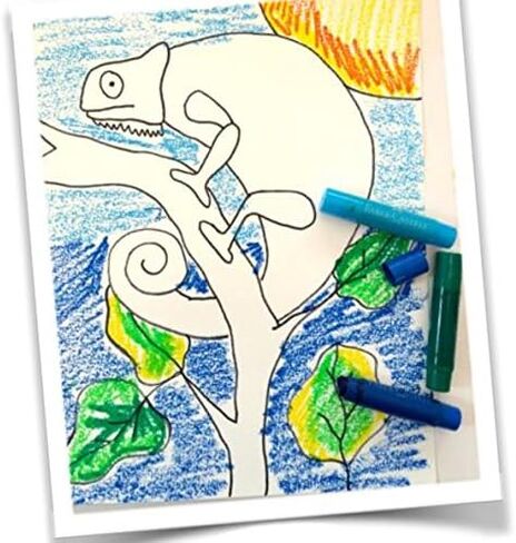 Faber-Castell Gel Sticks - 12 Twistable Watercolor Crayons for Kids with Brush - Watercolors for Kids in Saudi Arabia