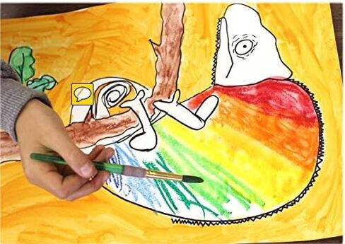 Faber-Castell Gel Sticks - 12 Twistable Watercolor Crayons for Kids with Brush - Watercolors for Kids in Saudi Arabia