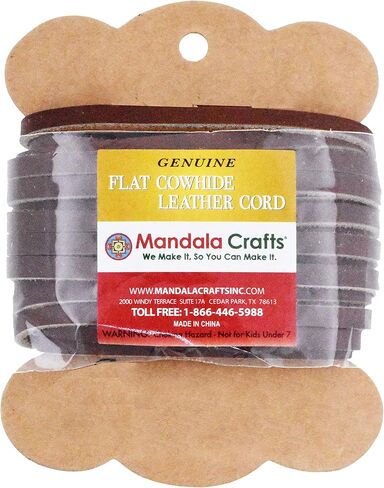 Mandala Crafts Black Leather Cord for Jewelry Making - 8.5 Yds 2mm Leather Strips for Crafts Braiding - Flat Genuine Leather Cord String Straps for Leather Boot Laces in Kuwait