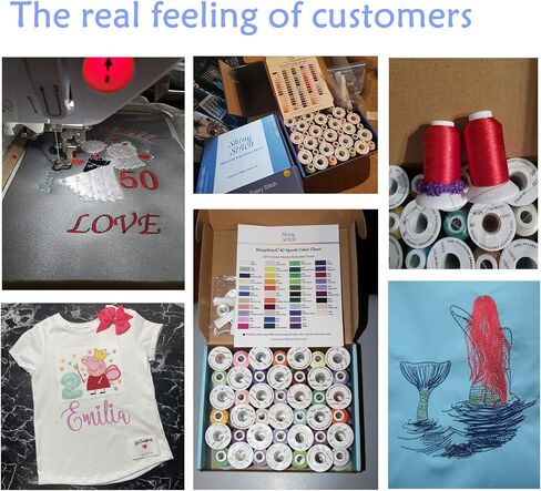 42 Colors Embroidery Machine Thread, 500M (550Y) Each Spool Polyester Thread for Sewing & Embroidery, Embroidery Floss for Home Brother Babylock Janome Singer Pfaff Husqvarna Bernina Sewing Machine in Saudi Arabia