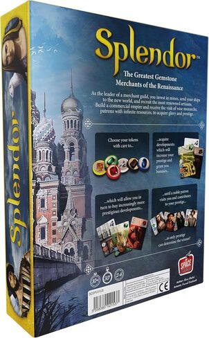 مجموعة الألعاب اللوحية روعة ومدن روعة | تتضمن لعبة Splendor Base وCities of Splendor Expansion | لعبة لوحة استراتيجية تعدين الأحجار الكريمة للبالغين والأطفال | صُنع بواسطة رعاة البقر في الفضاء in Kuwait