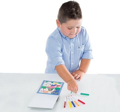 Melissa & Doug On the Go Color by Numbers Kids' Design Boards: Playtime, Construction, Sports, and More - Party Favors, Stocking Stuffers, Travel Toys, Coloring Books For Kids Ages 5+ in Saudi Arabia