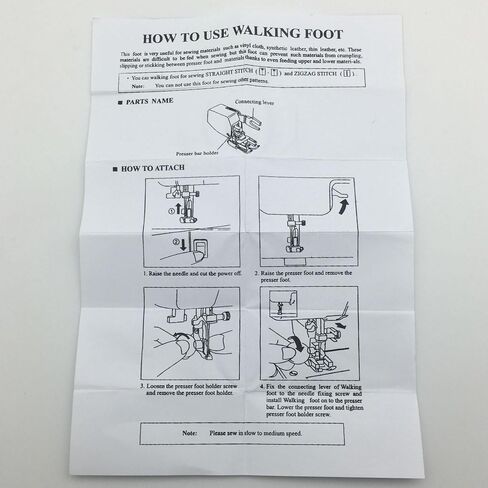 YEQIN Even Feed/Walking Foot w/Quilt Guide #10449wsr for Singer Low-Shank Sewing Machines in Kuwait