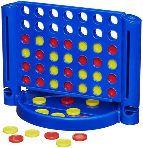 Hasbro Family Grab and Go Variety Pack Bundle: Clue, Monopoly, Connect 4 and Hungry Hungry Hippos Travel sized Board Games (4 Items) in Saudi Arabia