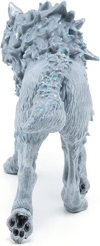 Papo -Hand-Painted - Figurine -Medieval-Fantasy -Ice Wolf -36033 - Collectible - for Children - Suitable for Boys and Girls - from 3 Years Old , Gray in Kuwait