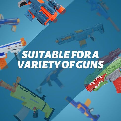 EKIND 10 Darts Banana Curved Clips, Soft Bullet Quick Reload Clips Compatible for Nerf Elite Magazine Toy Gun (Orange, Pack of 3) in Kuwait