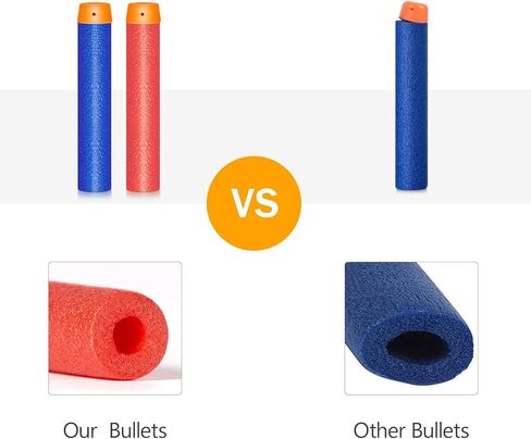 Forliver Refill Darts, 500 Pack Refill Bullets Compatible with Nerf Guns for Nerf N-Strike Elite Series Blasters Toy Guns. Children Kids Birthday Christmas Role Play Nerf Battle Game Gift in Kuwait