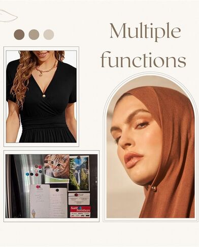 Txameru 24-Pairs دبابيس حجاب مغناطيسية دبابيس حجاب قوية مغناطيس حجاب ملون دبابيس مغناطيسية للنساء in Kuwait