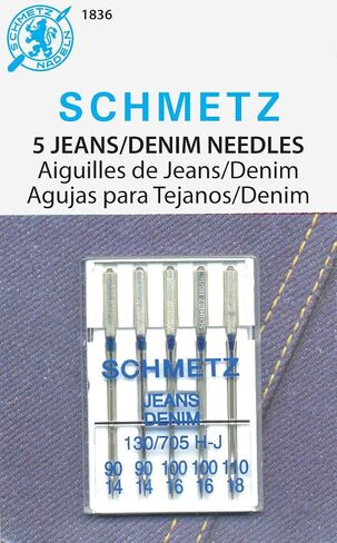 SCHMETZ Jeans (130705 H-J) Household Sewing Machine Needles - Carded - Assortment in Kuwait