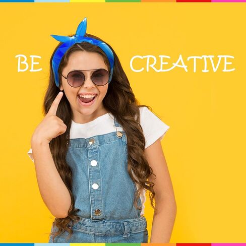 BASIC CONCEPTS Juggling Scarves (21 Pack), Play Scarves for Teens (7 Vibrant Colors), Dancing Scarves for Music and Movement, Fun Juggling Sets, Cool Rainbow Scarves Dance Props in Kuwait