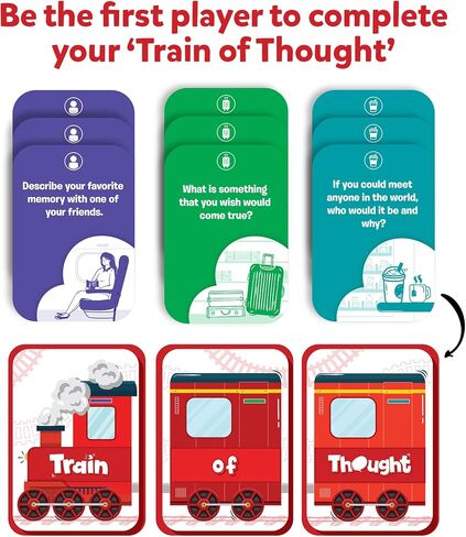 Skillmatics Guess in 10 Animal Planet & Train of Thought Bundle, Games for Kids, Teens and Adults, Gifts for Boys and Girls Ages 6, 7, 8, 9 and Up in Kuwait