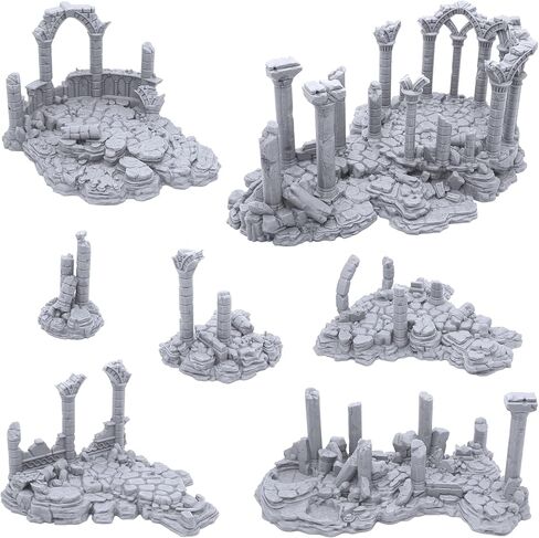 Ancient Ruins by Printable Scenery, 3D Printed Tabletop RPG Scenery and Wargame Terrain 28mm Miniatures in Saudi Arabia