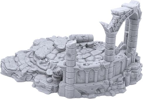Ancient Ruins by Printable Scenery, 3D Printed Tabletop RPG Scenery and Wargame Terrain 28mm Miniatures in Saudi Arabia