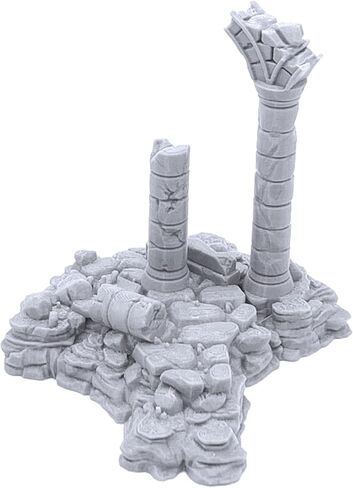 Ancient Ruins by Printable Scenery, 3D Printed Tabletop RPG Scenery and Wargame Terrain 28mm Miniatures in Saudi Arabia