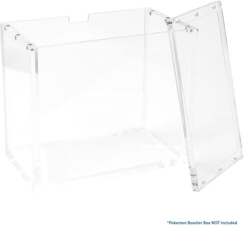 Phalanx Booster Box Acrylic Display Case for Pokemon Booster Box - Premium Acrylic Magnetic Box 99% UV Protection with Microfiber Cloth & Rubber Feet (Cards Not Included) in Kuwait