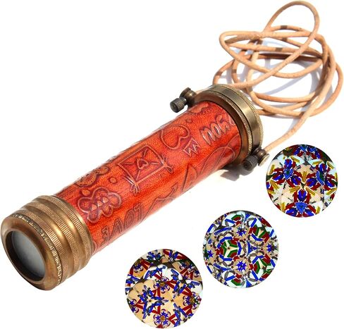 هدية مشكال نحاسية مصنوعة يدويًا - مظهر عتيق - لمسة نهائية عتيقة - مشكال عدسة مرآة ثلاثية الأبعاد للبالغين والأطفال مشكال ملتوي. in Kuwait