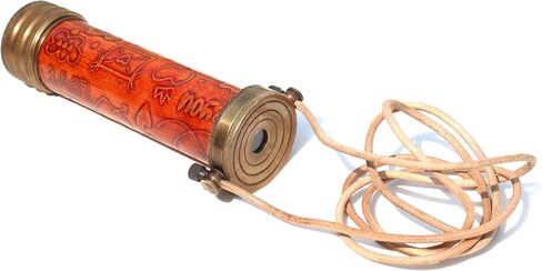 هدية مشكال نحاسية مصنوعة يدويًا - مظهر عتيق - لمسة نهائية عتيقة - مشكال عدسة مرآة ثلاثية الأبعاد للبالغين والأطفال مشكال ملتوي. in Kuwait