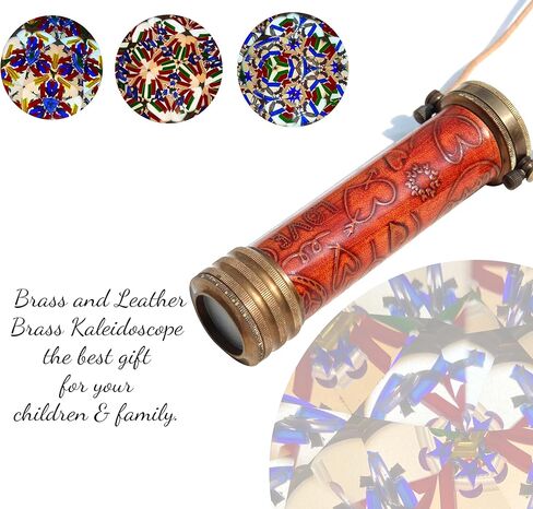 هدية مشكال نحاسية مصنوعة يدويًا - مظهر عتيق - لمسة نهائية عتيقة - مشكال عدسة مرآة ثلاثية الأبعاد للبالغين والأطفال مشكال ملتوي. in Kuwait