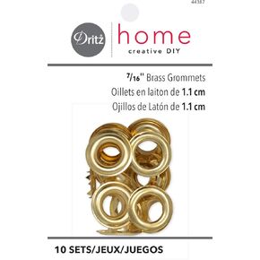 دريتز مجموعة حلقات معدنية 44388 من هوم، 10 مجموعات مع أدوات، 7/16 انش، نحاس in Kuwait