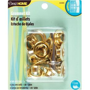 Dritz Home 44388 Grommet Kit, 10 Sets with Tools, 7/16-Inch, Brass in Saudi Arabia