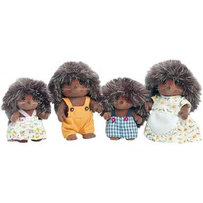 Calico Critters Pickleweeds Hedgehog Family - Set of 4 Collectible Doll Figures for Children Ages 3+