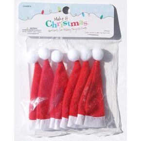 Lunch Money Mini Craft Santa Gnome Hats - 6 Count Mini Hats for Stocking Stuffers and Christmas Craft Projects in Saudi Arabia