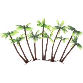 BESPORTBLE 5pcs Model Coconut Palm Tree Coconut Palm Tree Train Scenery Miniature Landscape Scenery for Model Train Railway Architectures Diorama DIY Scenery Landscape Green in Saudi Arabia