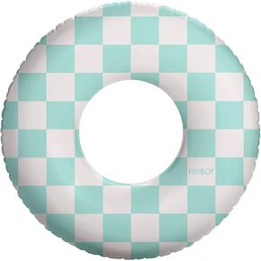 FUNBOY Kids 30'' Tube Donut Style Pool Float - Blue Checkers in Saudi Arabia