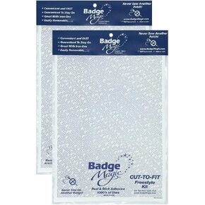 Badge Magic Patch Adhesive – No Sew, No Iron Double-Sided Fabric Tape for Patches & Badges – DIY Solution for Uniforms, Vests, Backpacks – Washer Safe, Made in USA in Saudi Arabia