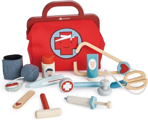 Tender Leaf Toys - Doctor's Bag - Doctor Pretend Play Toy Medical Kit - Promotes Imaginary and Creative Roleplay, Helps to Create Health Awareness - for Children 3+ in Saudi Arabia