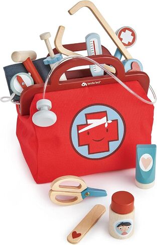 Tender Leaf Toys - Doctor's Bag - Doctor Pretend Play Toy Medical Kit - Promotes Imaginary and Creative Roleplay, Helps to Create Health Awareness - for Children 3+ in Saudi Arabia