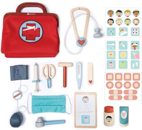 Tender Leaf Toys - Doctor's Bag - Doctor Pretend Play Toy Medical Kit - Promotes Imaginary and Creative Roleplay, Helps to Create Health Awareness - for Children 3+ in Saudi Arabia