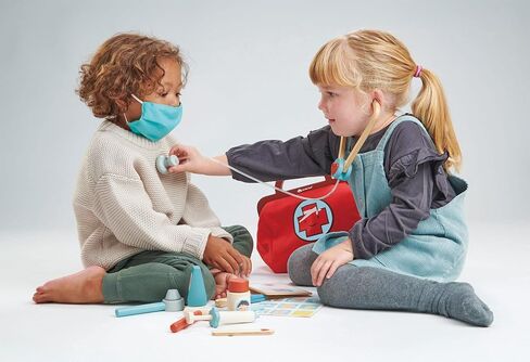 Tender Leaf Toys - Doctor's Bag - Doctor Pretend Play Toy Medical Kit - Promotes Imaginary and Creative Roleplay, Helps to Create Health Awareness - for Children 3+ in Saudi Arabia