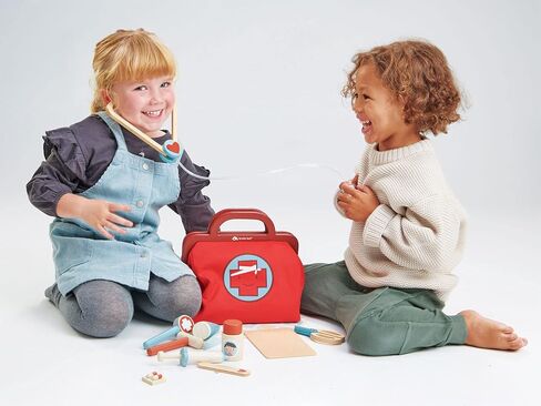 Tender Leaf Toys - Doctor's Bag - Doctor Pretend Play Toy Medical Kit - Promotes Imaginary and Creative Roleplay, Helps to Create Health Awareness - for Children 3+ in Saudi Arabia