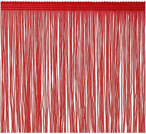 Fringe Trim Tassel 8 inch Wide 2 Yards Long for Clothes Accessories Latin Wedding Dress DIY Decoration (8in,Black) in Kuwait