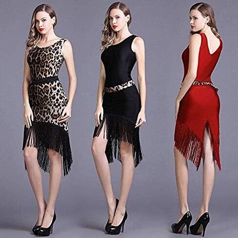 Fringe Trim Tassel 8 inch Wide 2 Yards Long for Clothes Accessories Latin Wedding Dress DIY Decoration (8in,Black) in Kuwait
