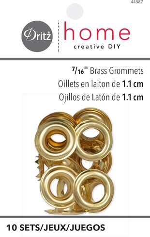 دريتز مجموعة حلقات معدنية 44388 من هوم، 10 مجموعات مع أدوات، 7/16 انش، نحاس in Kuwait