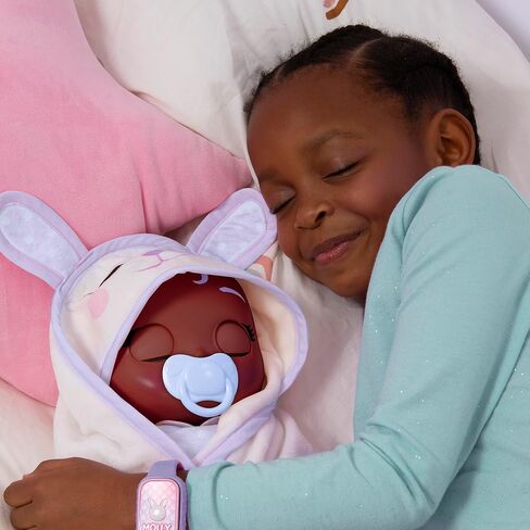 Cry Babies Newborn Molly - Interactive Baby Doll with 20+ Baby Sounds, Girls & Kids Age 18M and Up in Kuwait