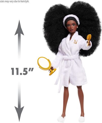 Naturalistas Fashion Pack Coffee Casual 7-Piece Outfit and Accessories Set for 11.5-Inch Tall Naturalistas Dolls, Designed and Developed by Purpose Toys in Kuwait