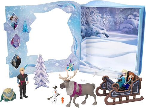 Mattel Disney Frozen Toys, Frozen Story Pack with 6 Key Characters, Small Dolls, Figures and Accessories Inspired by Mattel Disney Frozen Movies, for Kids in Saudi Arabia