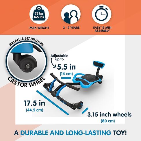 YBIKE Leap ذاتية الدفع لعبة ركوب المتسابق للأولاد والبنات للأعمار من 4 إلى 9 سنوات - أحمر in Kuwait