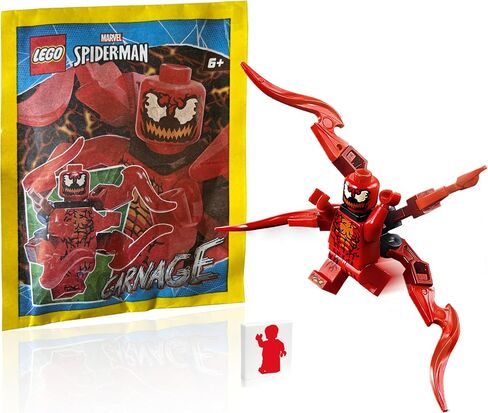 LEGO Super Heroes Marvel Spider-Man Minifigure - Carnage with Red Appendages (Limited Edition) 76173 in Saudi Arabia
